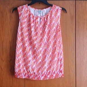Worthington Ladies Sleeveless Blouse with Keyhole opening Size Medium